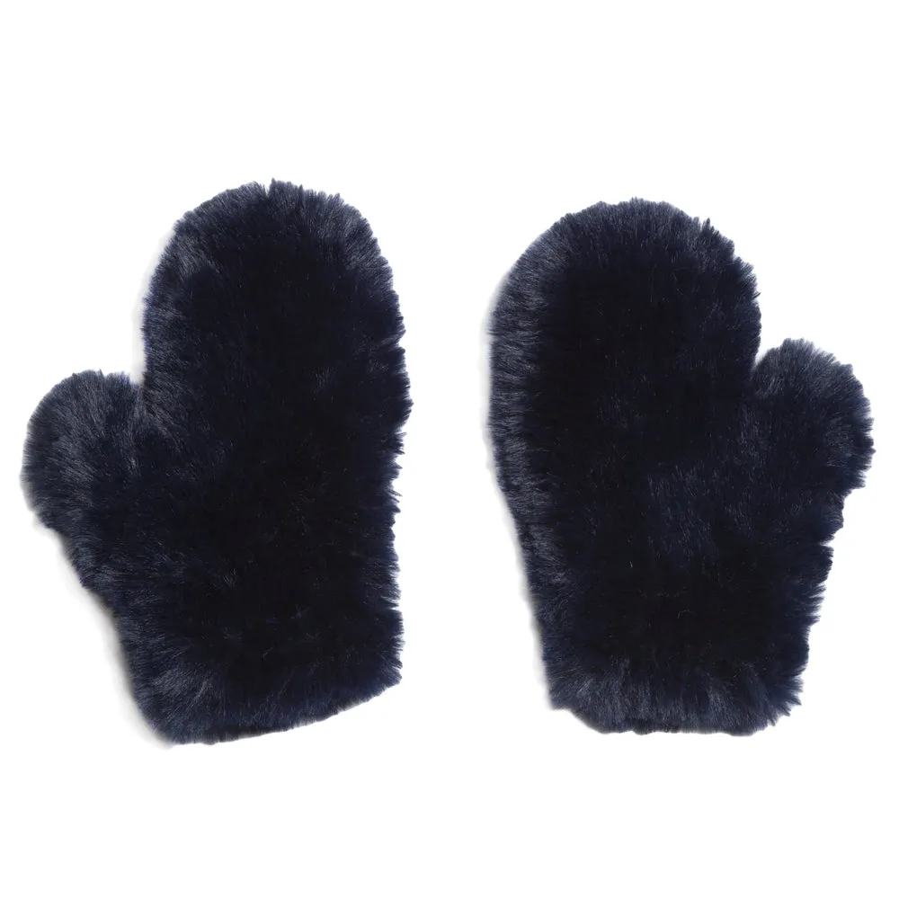 Signature Knitted Faux Fur Mitten