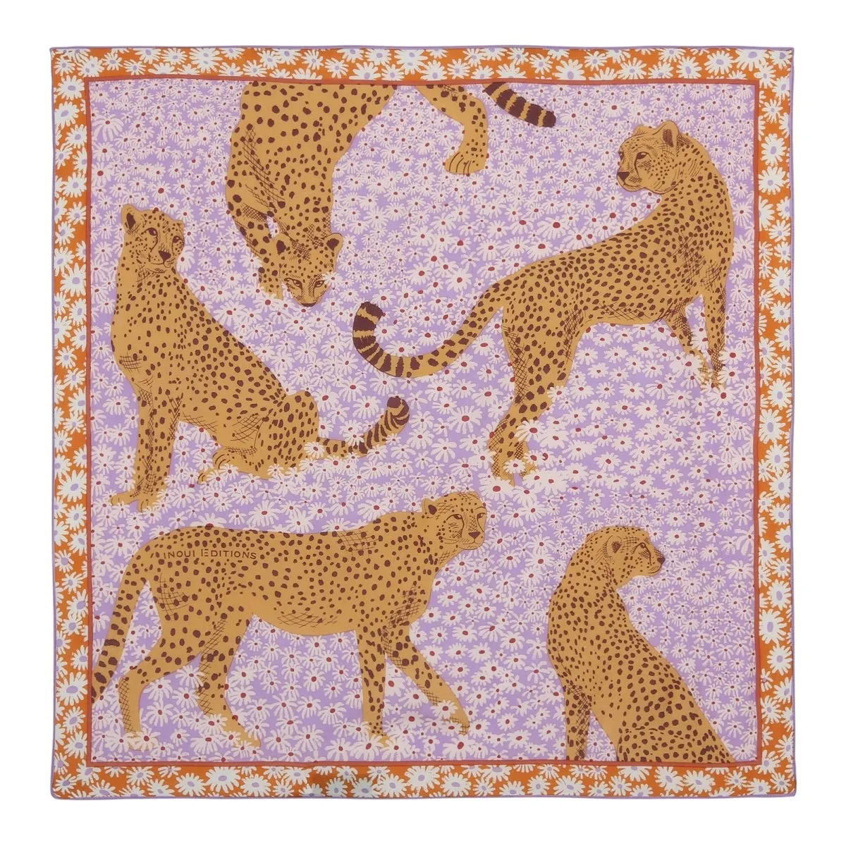 SILK AND COTTON PAMPA BANDANA - VIOLET