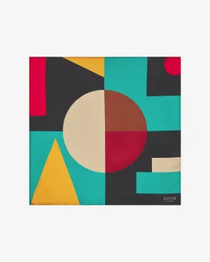 Silk Bauhaus Pocket Square - The Berlin