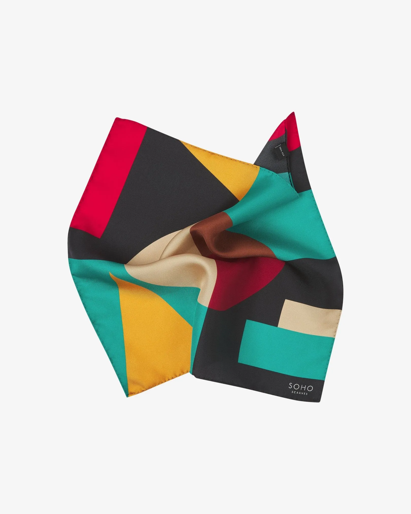 Silk Bauhaus Pocket Square - The Berlin