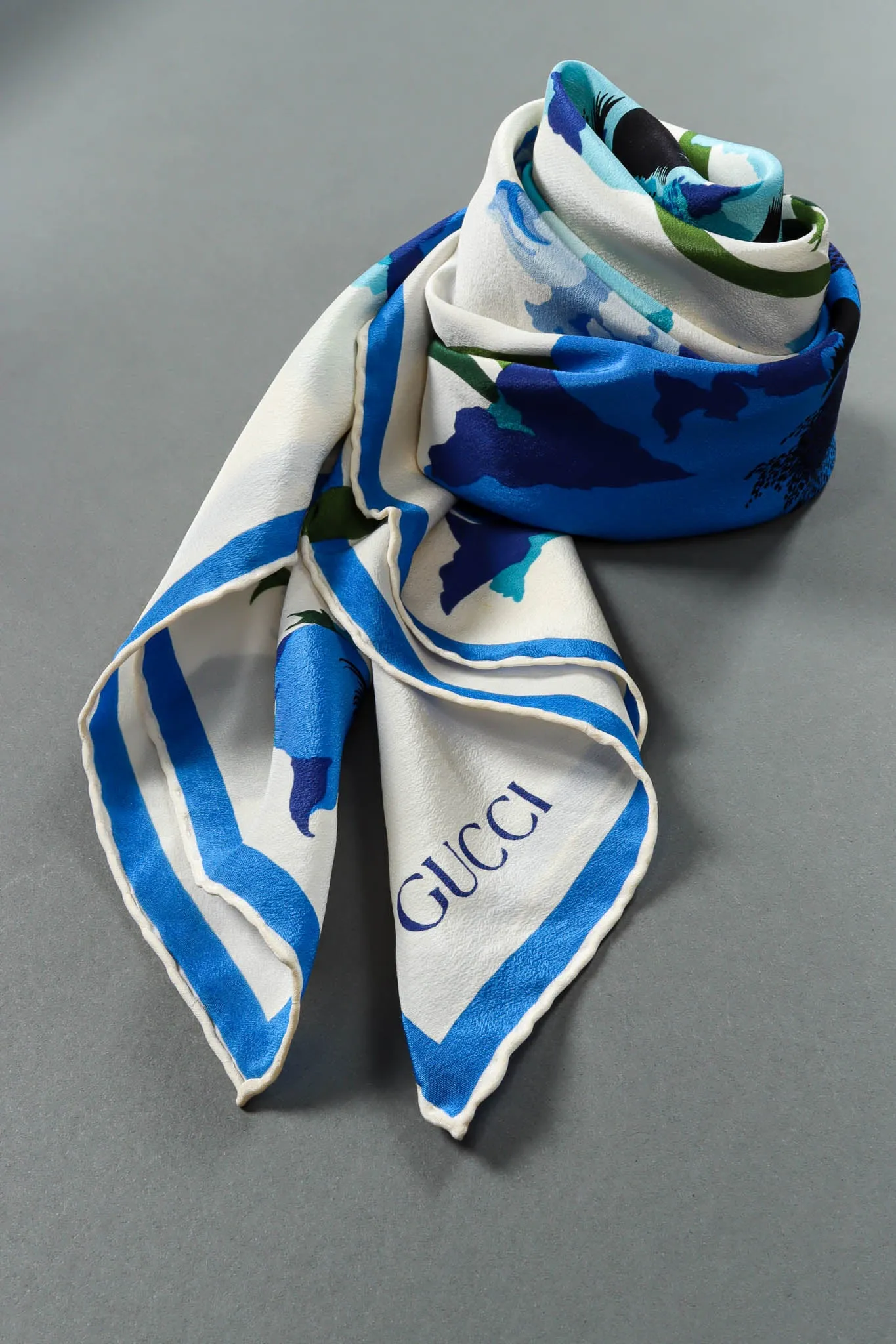 Silk Carnation Floral Scarf