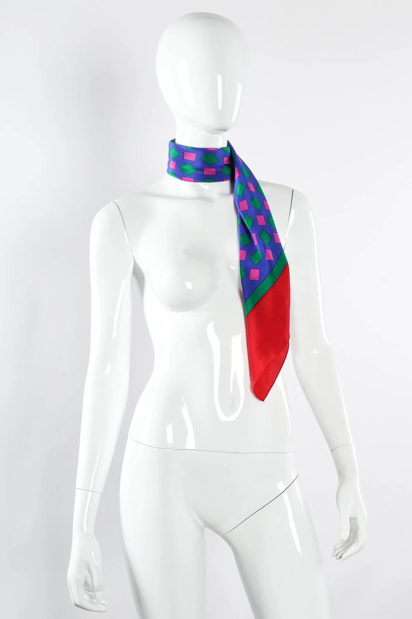 Silk Geo Shapes Scarf