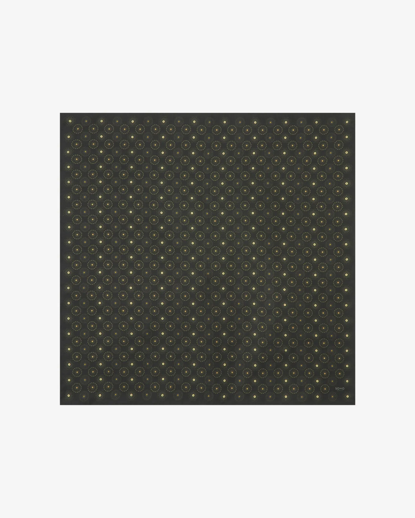 Silk Geometric Neckerchief - Seattle Green