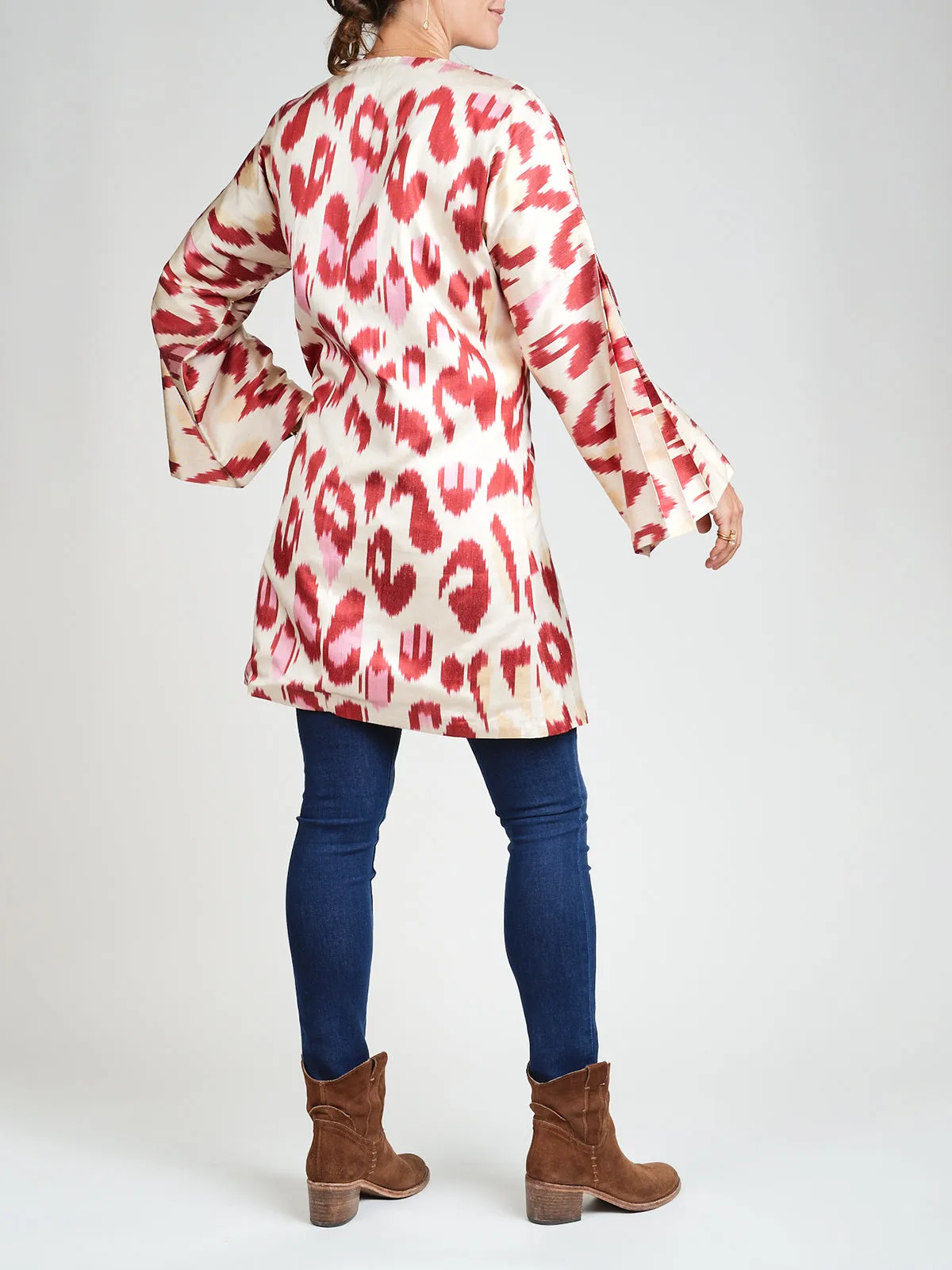 Silk Ikat Chapan Coat