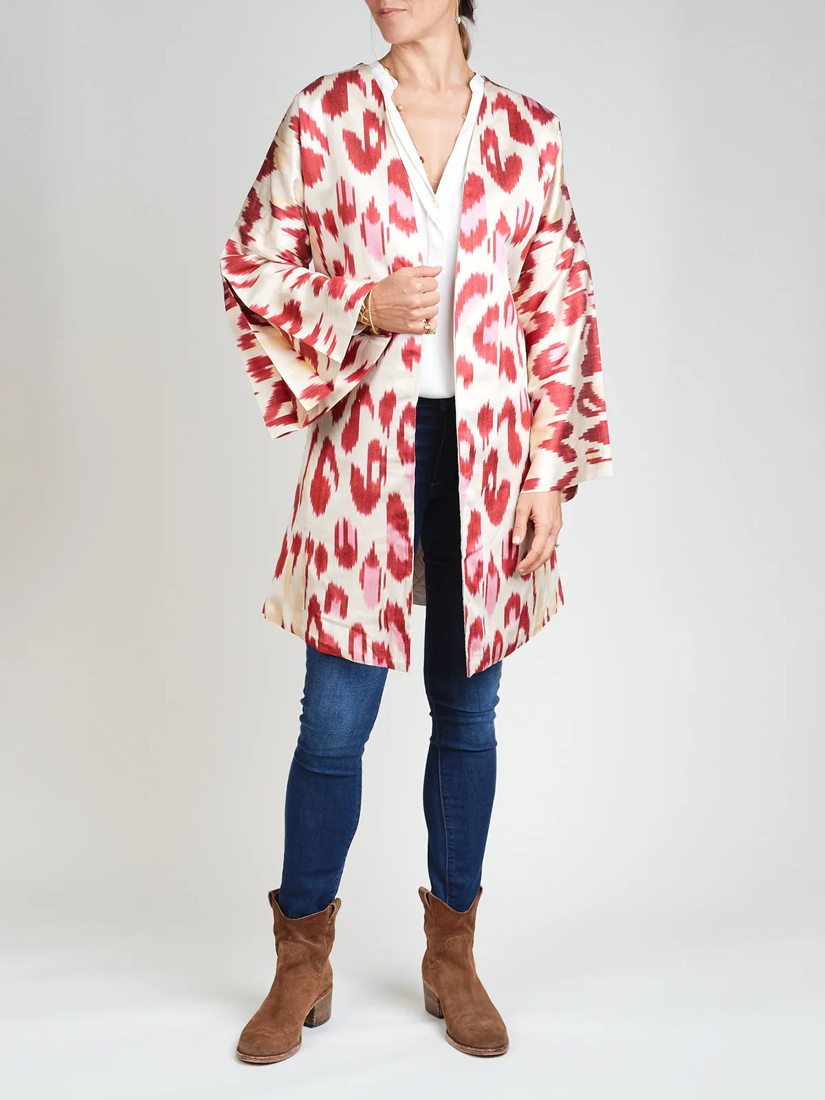 Silk Ikat Chapan Coat