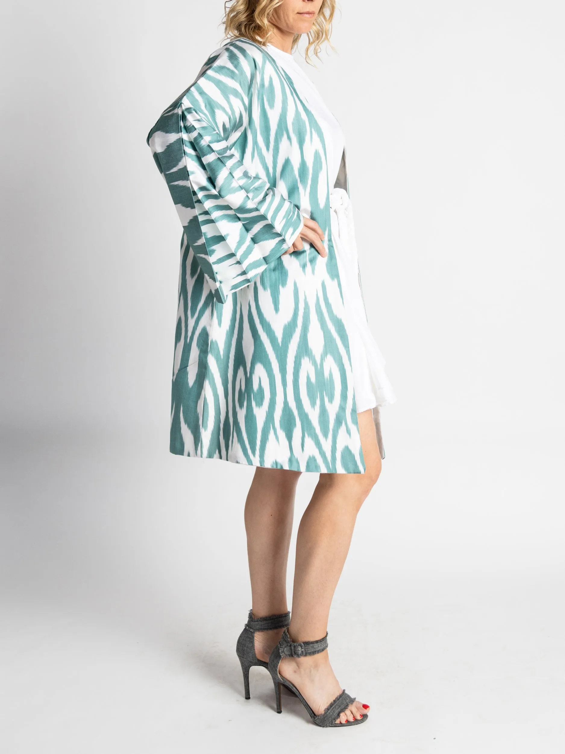 Silk Ikat Chapan Coat