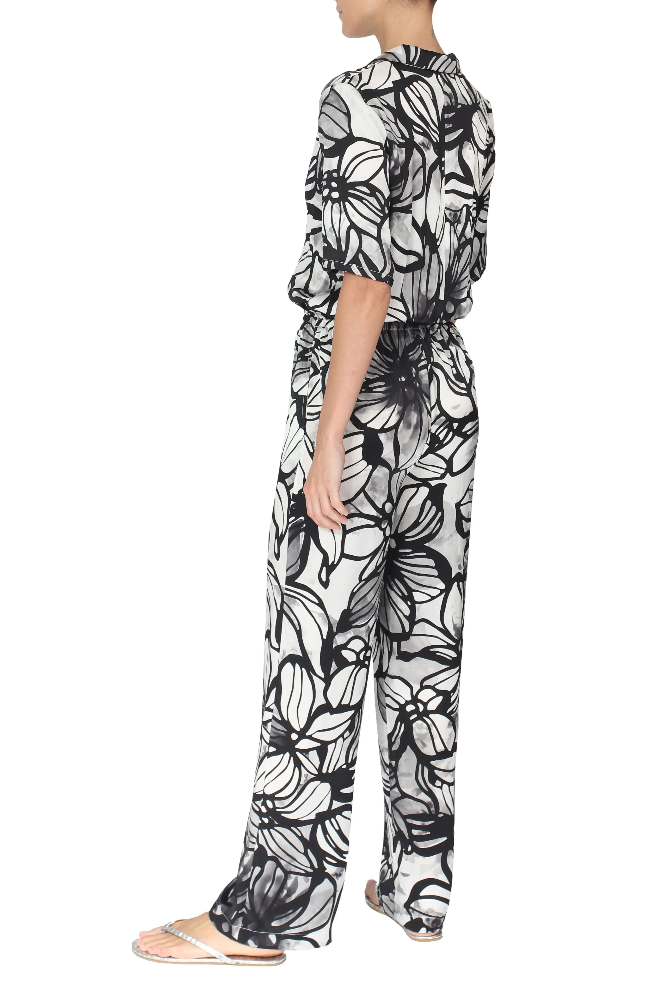 Silk Printed Jumpsuit