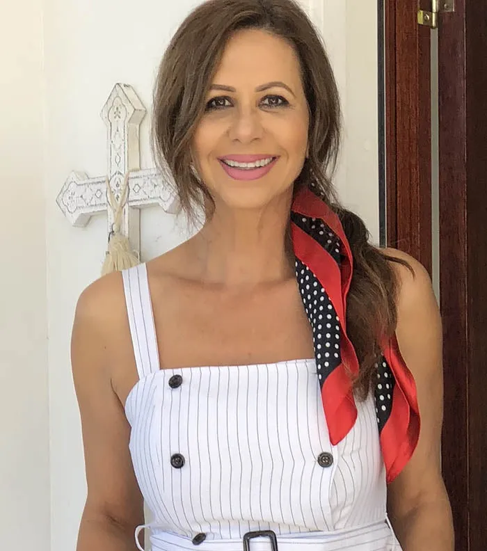 Silk scarf - Black and Red