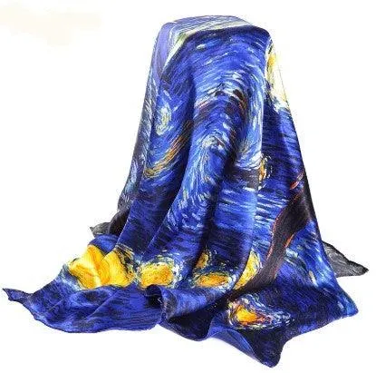 Silk Scarf Inspired Famous Oil Painting (More Designs)