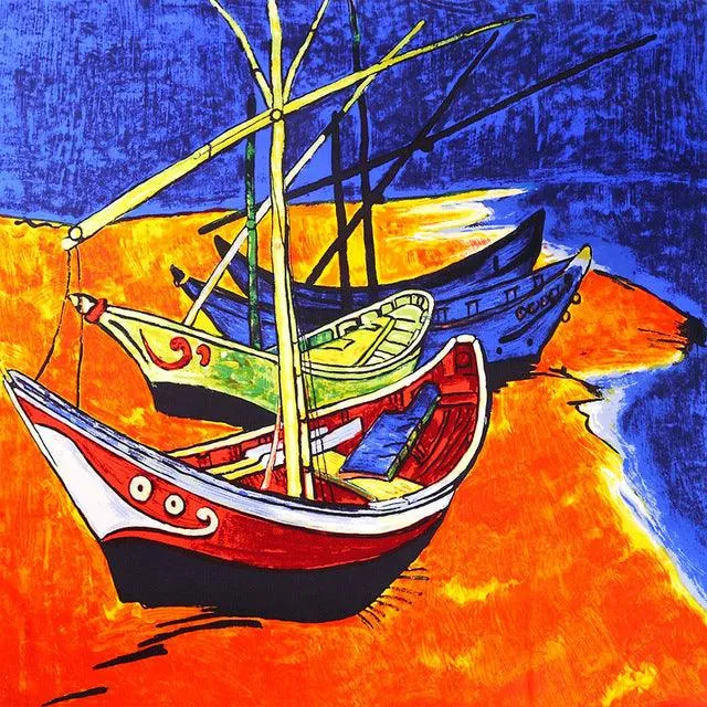 Silk Scarf Inspired Famous Oil Painting (More Designs)