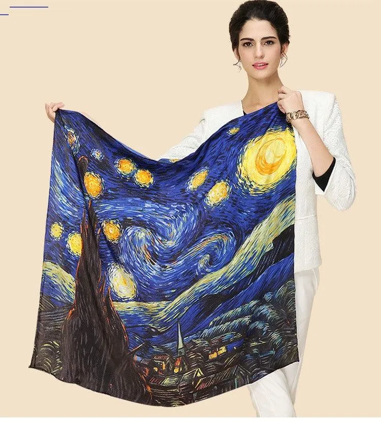 Silk Scarf Inspired Famous Oil Painting (More Designs)