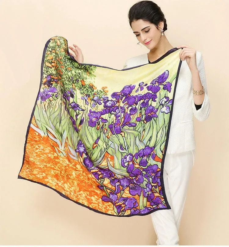 Silk Scarf Inspired Famous Oil Painting (More Designs)