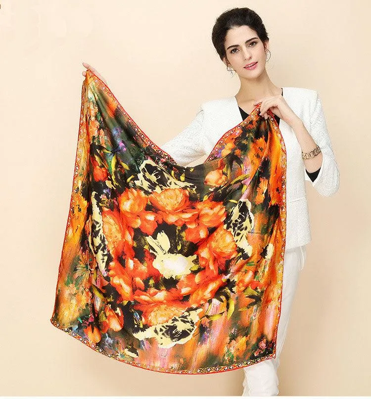 Silk Scarf Inspired Famous Oil Painting (More Designs)