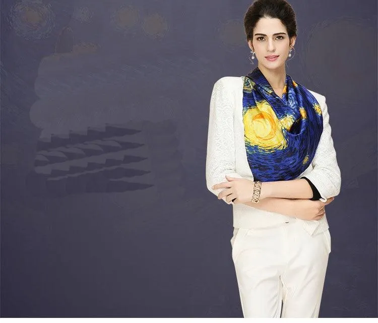 Silk Scarf Inspired Famous Oil Painting (More Designs)