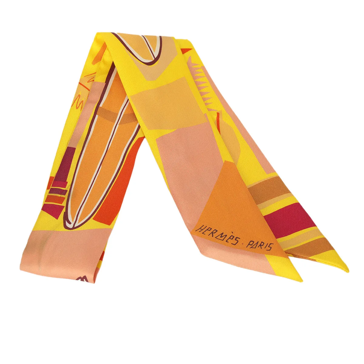 Silk Sea Surf & Fun Yellow Twilly
