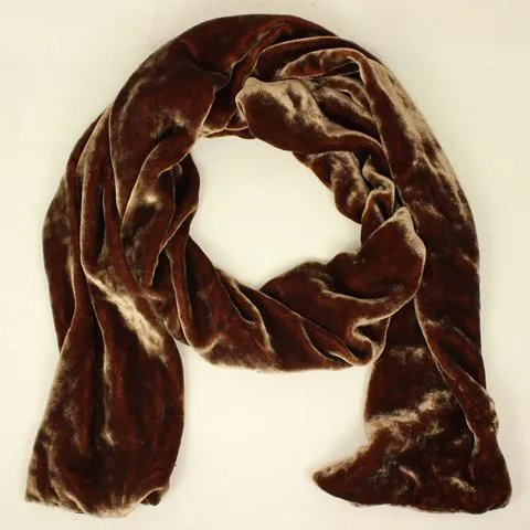 Silk Velvet Oblong Scarf