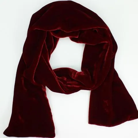 Silk Velvet Oblong Scarf