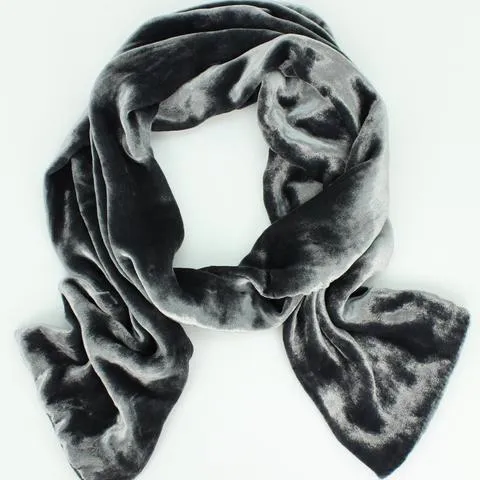 Silk Velvet Oblong Scarf