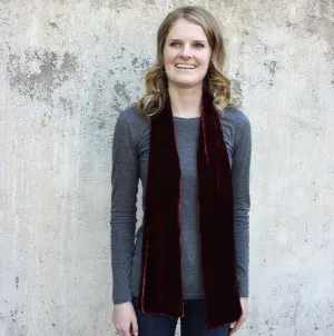 Silk Velvet Oblong Scarf