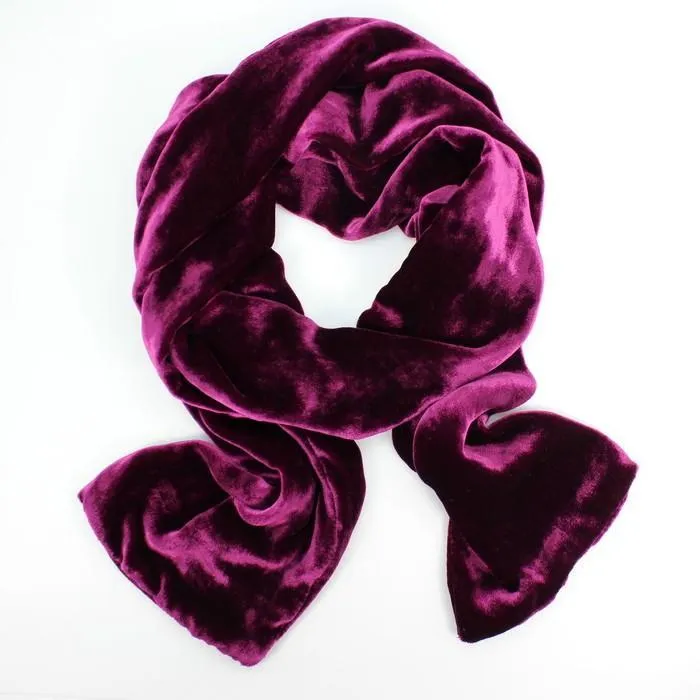 Silk Velvet Oblong Scarf