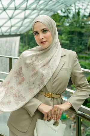 Singapore Satin Shawl - Skyscraper