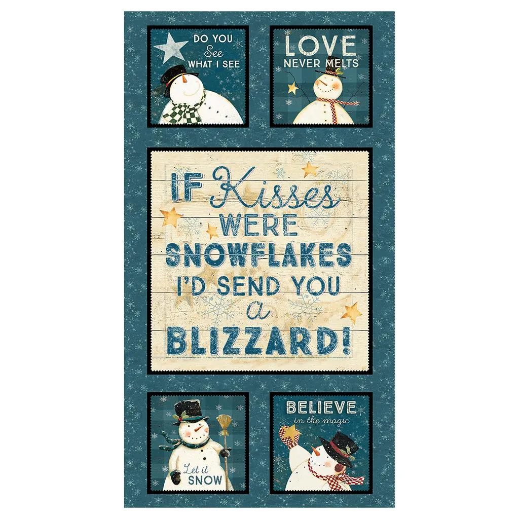 Snovalley by Clothworks  24" SNOVALLEY PANEL/MULTI