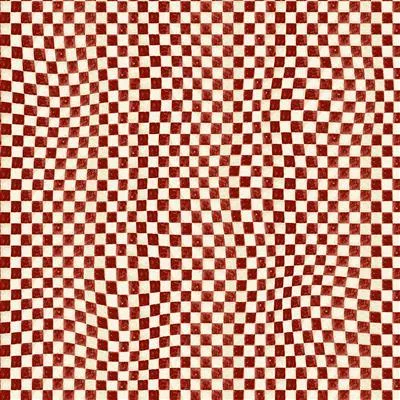 Snovalley by Clothworks CHECK/DK RED