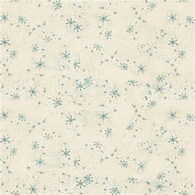 Snovalley by Clothworks SNOWFLAKES/LT BUTTER