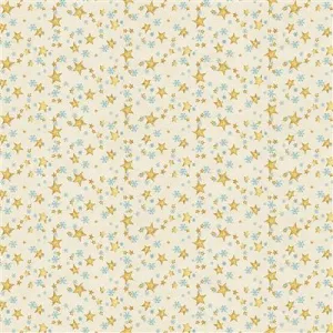 Snovalley by Clothworks STARS/LT BUTTER
