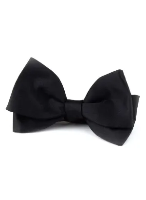 SOLID BLACK PRETIED BOW TIE