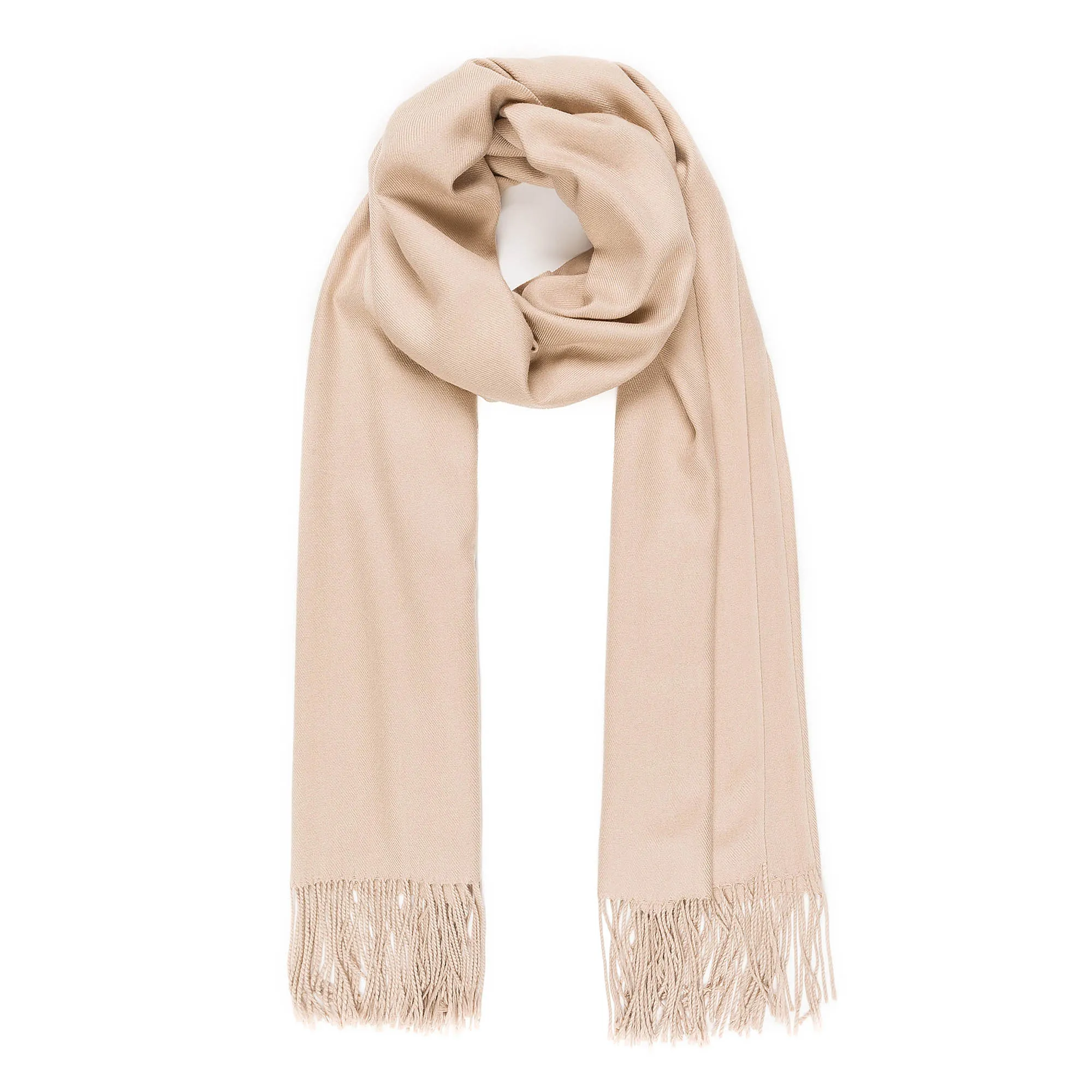 Solid Color Classic Scarf (Beige)