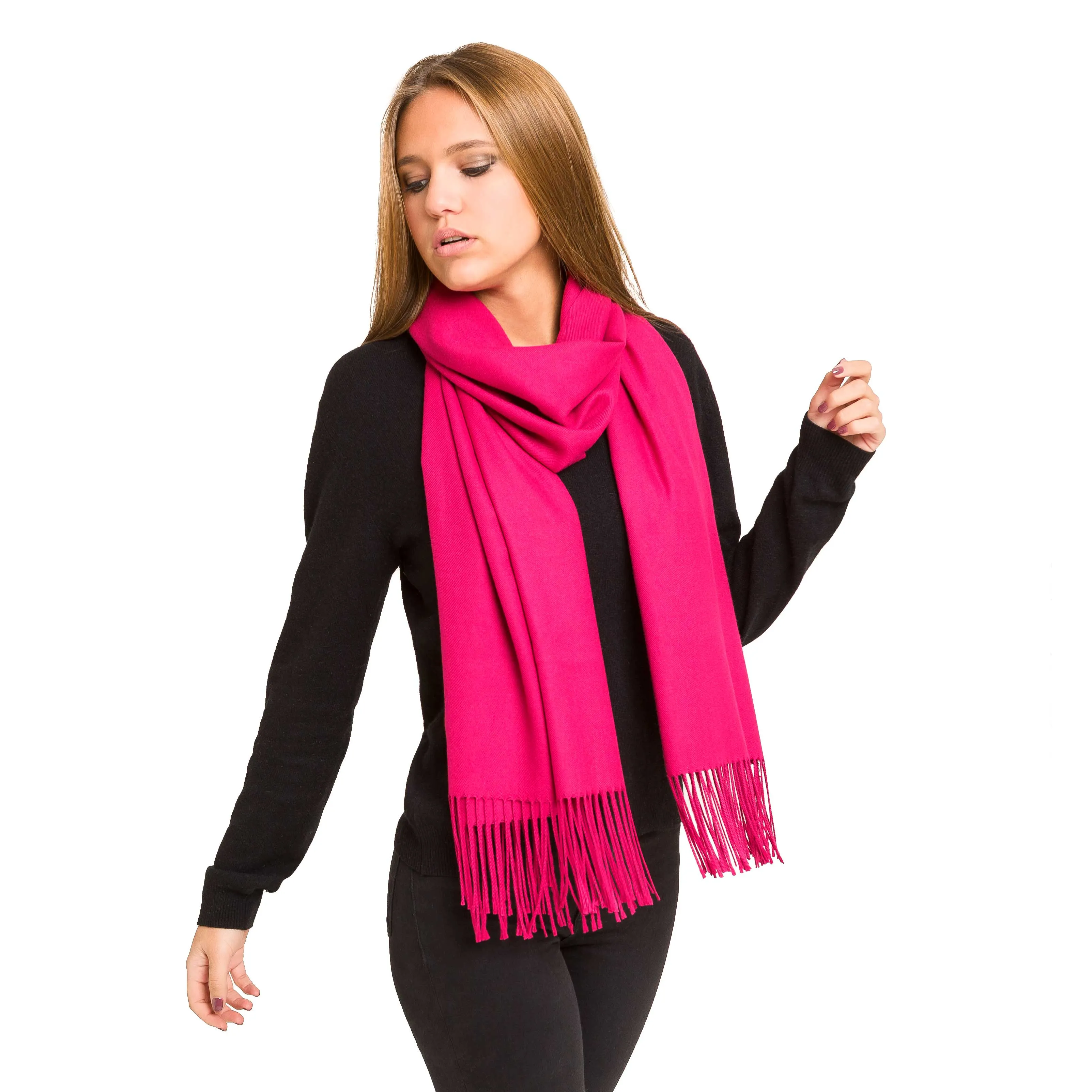 Solid Color Classic Scarf (Magenta)