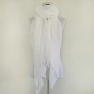 Solid Color Linen Cotton Winter/Autumn Scarves For Women - 20 colours