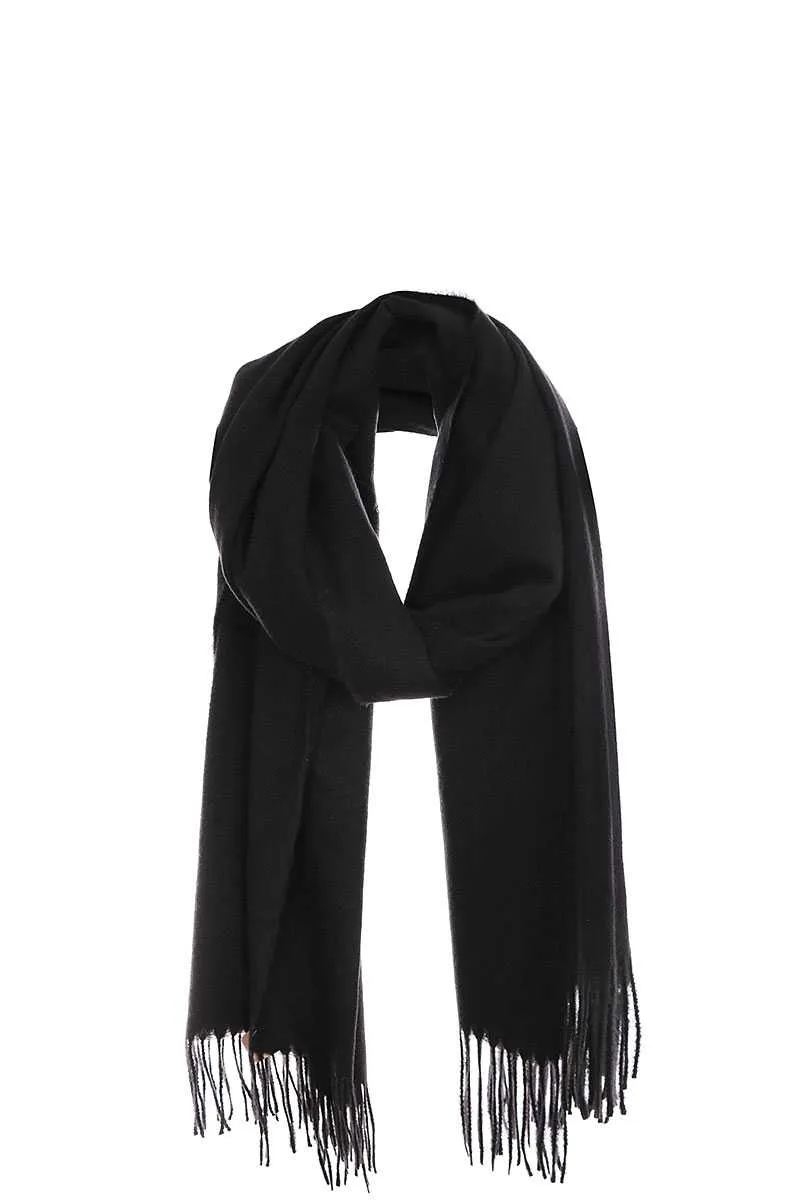Solid Color Modern Fringe Scarf