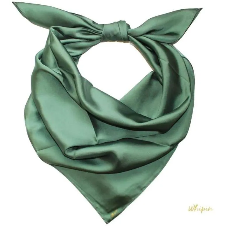 Solid Moss Green Wild Rag