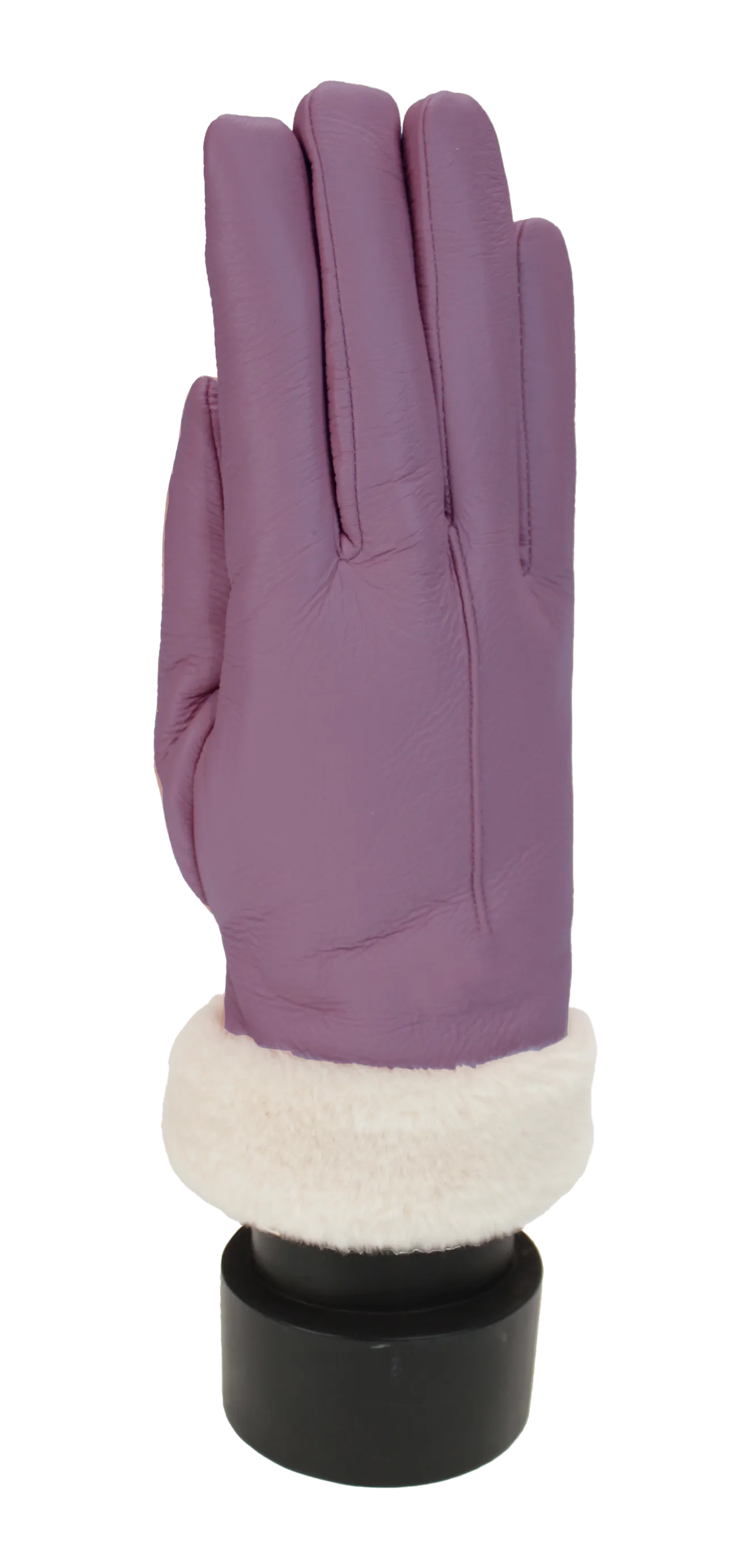 Something Special Leather Look Glove with Plush Cuff