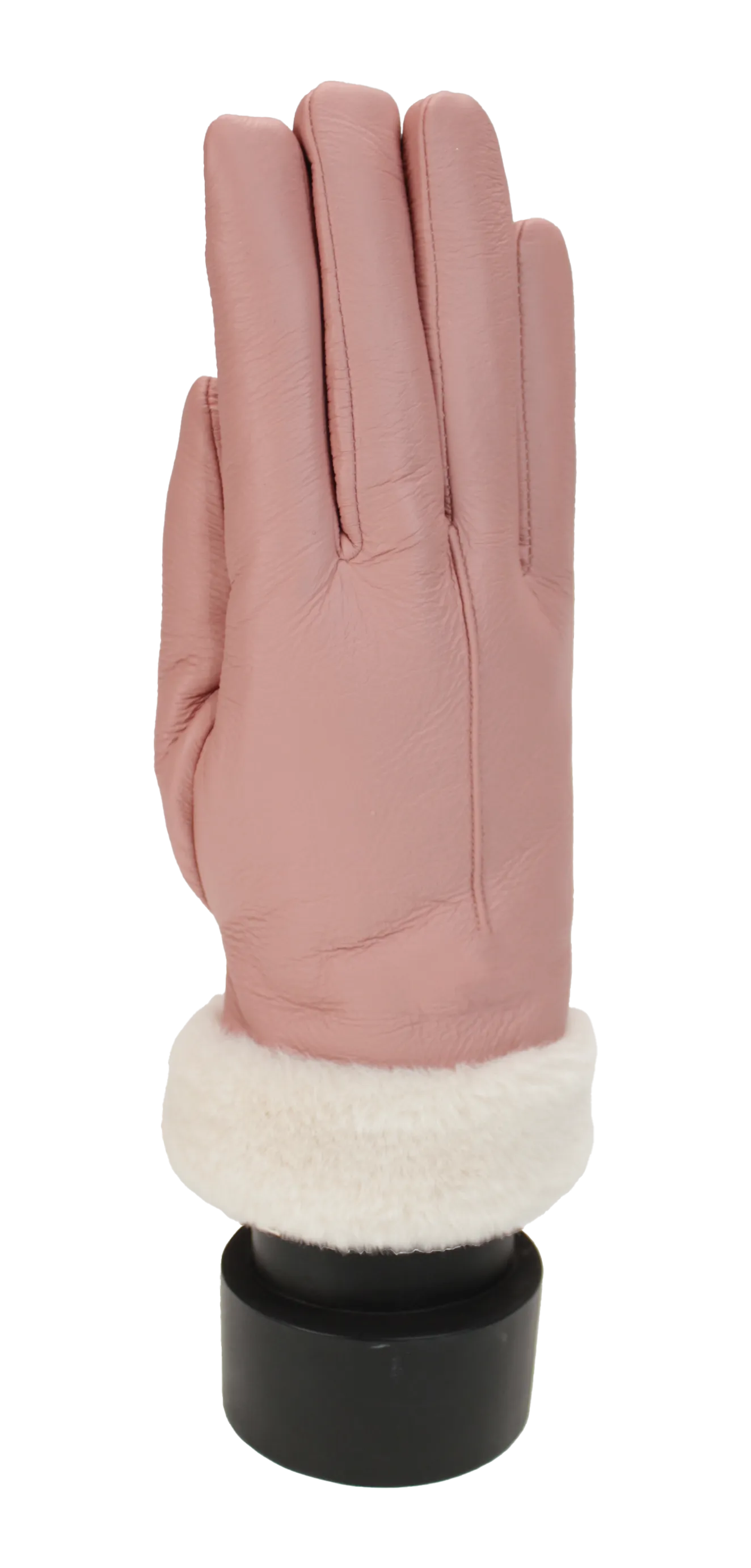 Something Special Leather Look Glove with Plush Cuff