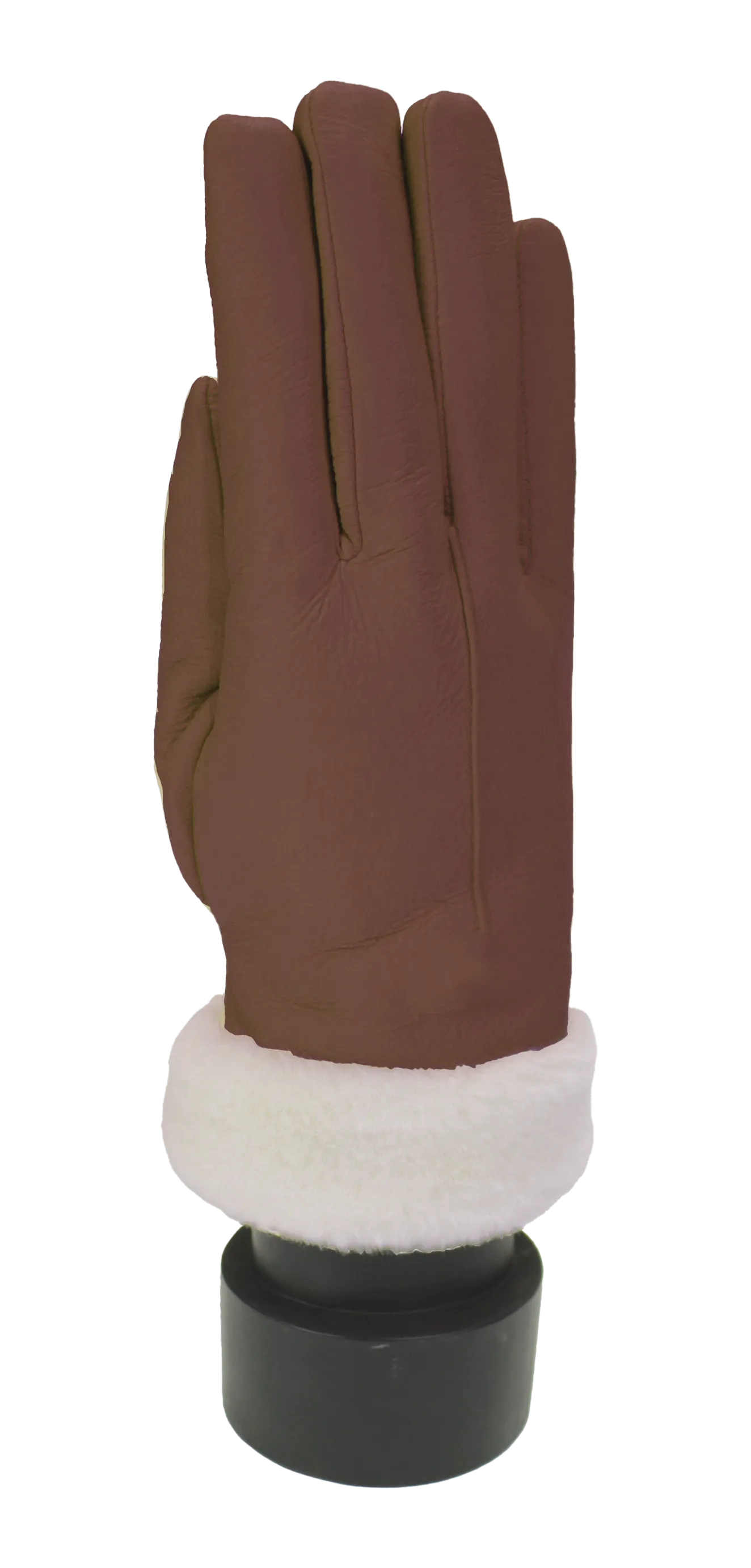 Something Special Leather Look Glove with Plush Cuff