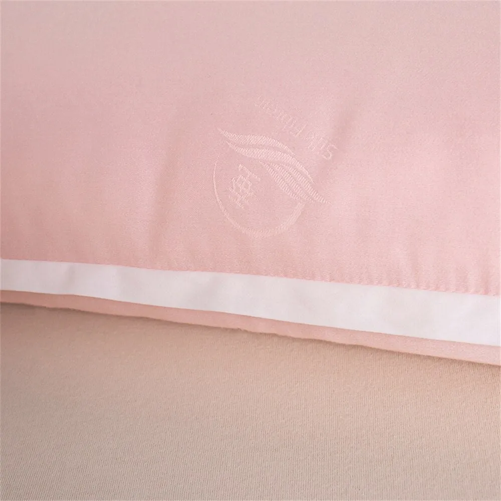 Sondeson Luxury Pink 100% Natural Silk Pillow Inner King Queen Bedding
