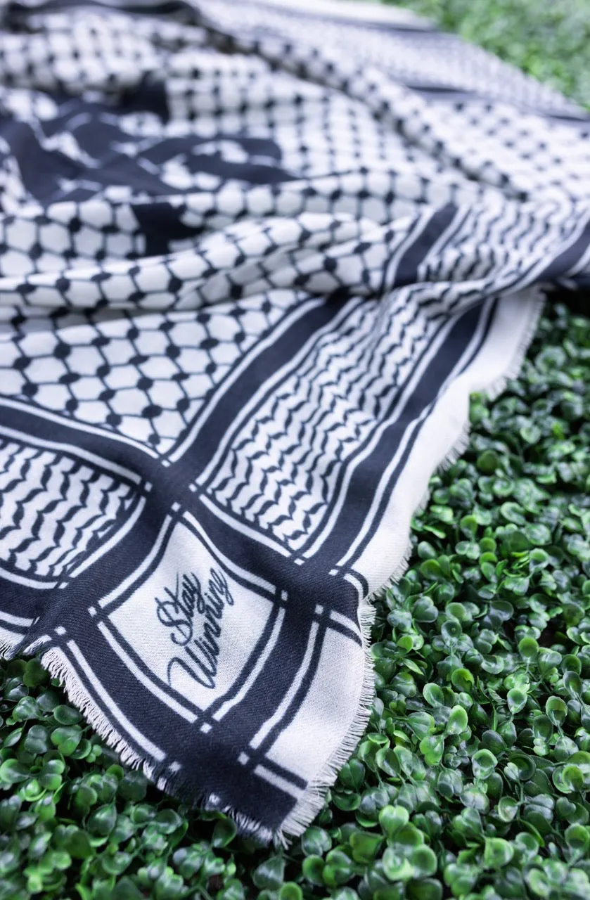 Stay Winning Travel Scarf (White)