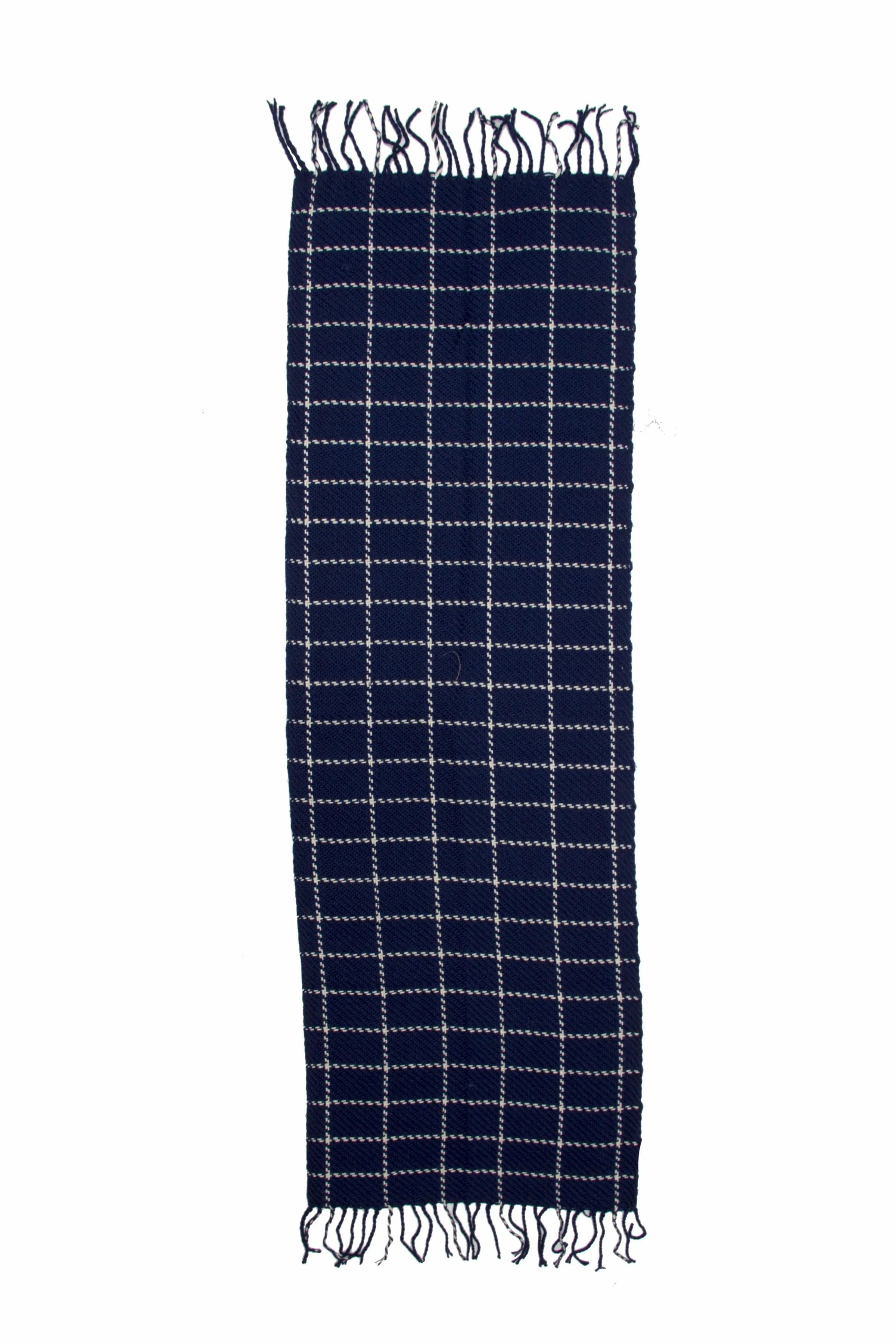 Stitched Plaid Scarf