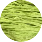 Straw Silk Solid Green Tag
