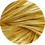 Straw Silk Solid Green Tag