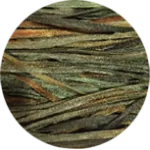 Straw Silk Solid Green Tag