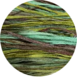 Straw Silk Solid Green Tag