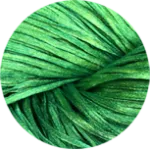 Straw Silk Solid Green Tag