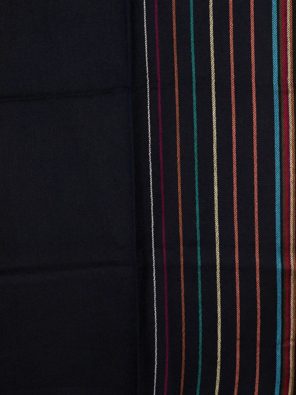 Striped wool scarf