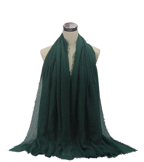 Subtle Crinkle Silk Scarf