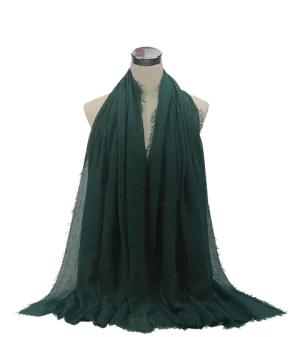 Subtle Crinkle Silk Scarf