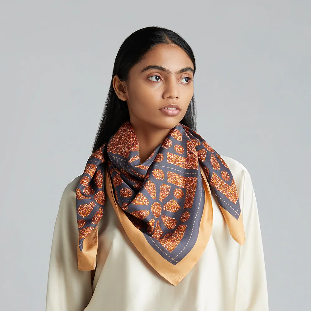 Summer at the Villa' Silk Scarf